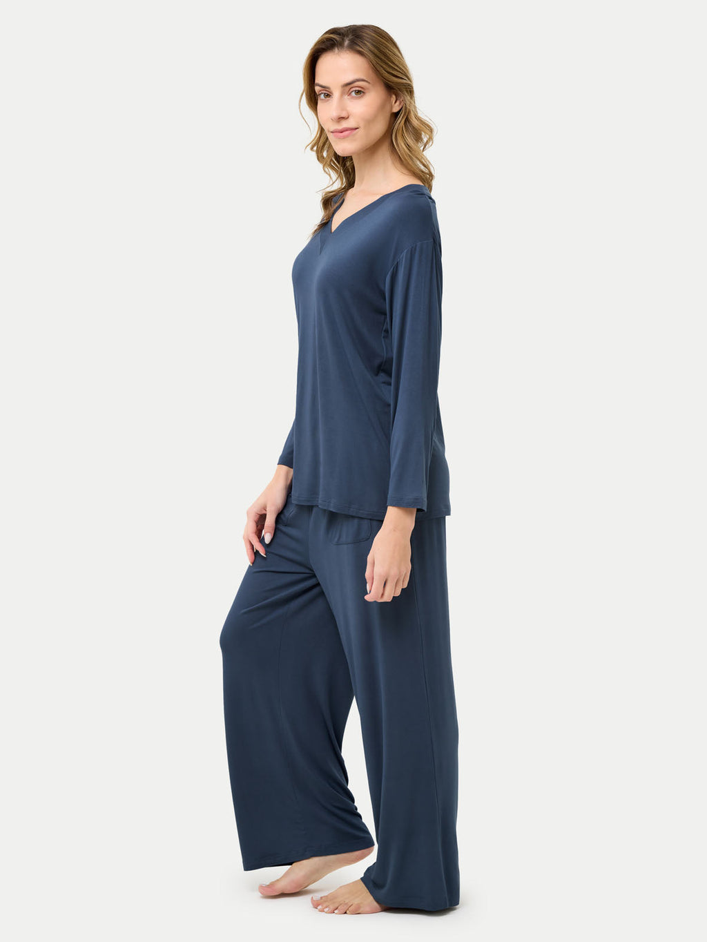 Long Sleeve Bamboo Slouchy PJs Set