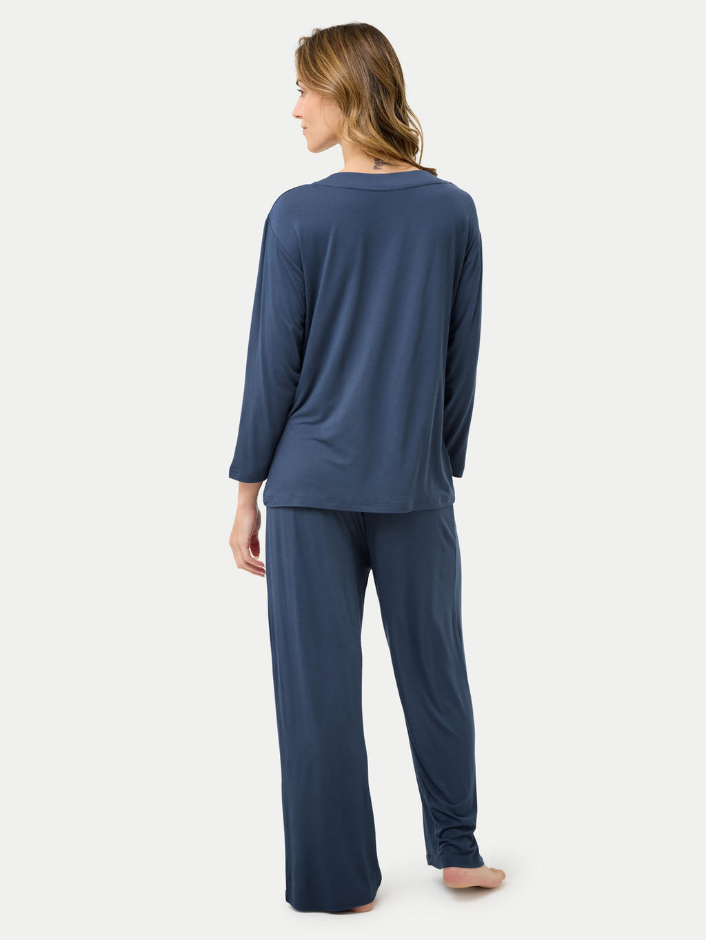 Long Sleeve Bamboo Slouchy PJs Set