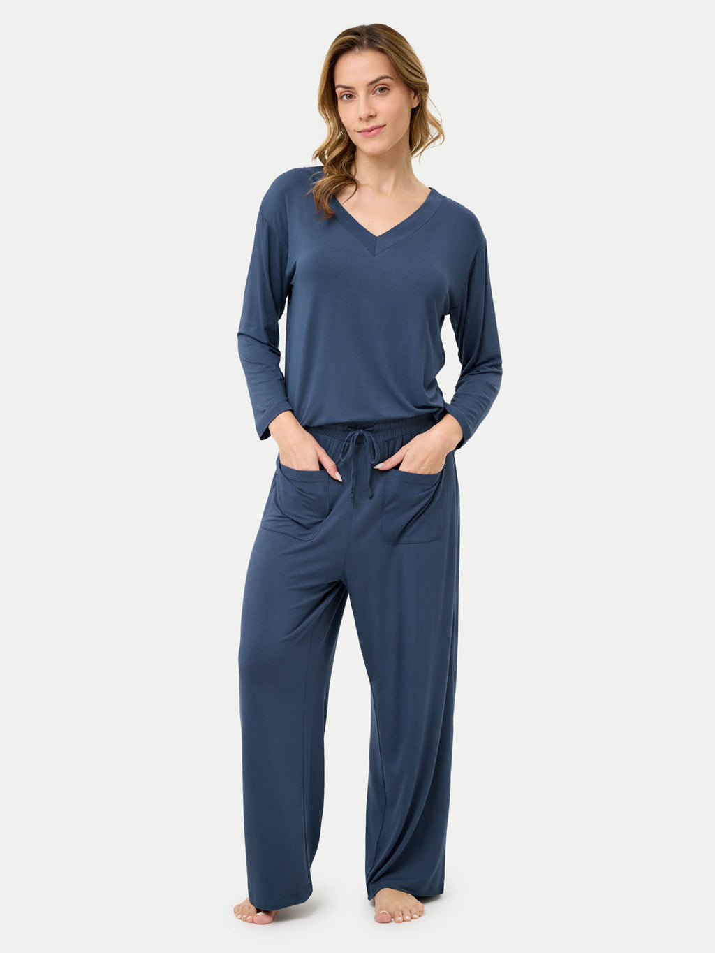 Long Sleeve Bamboo Slouchy PJs Set
