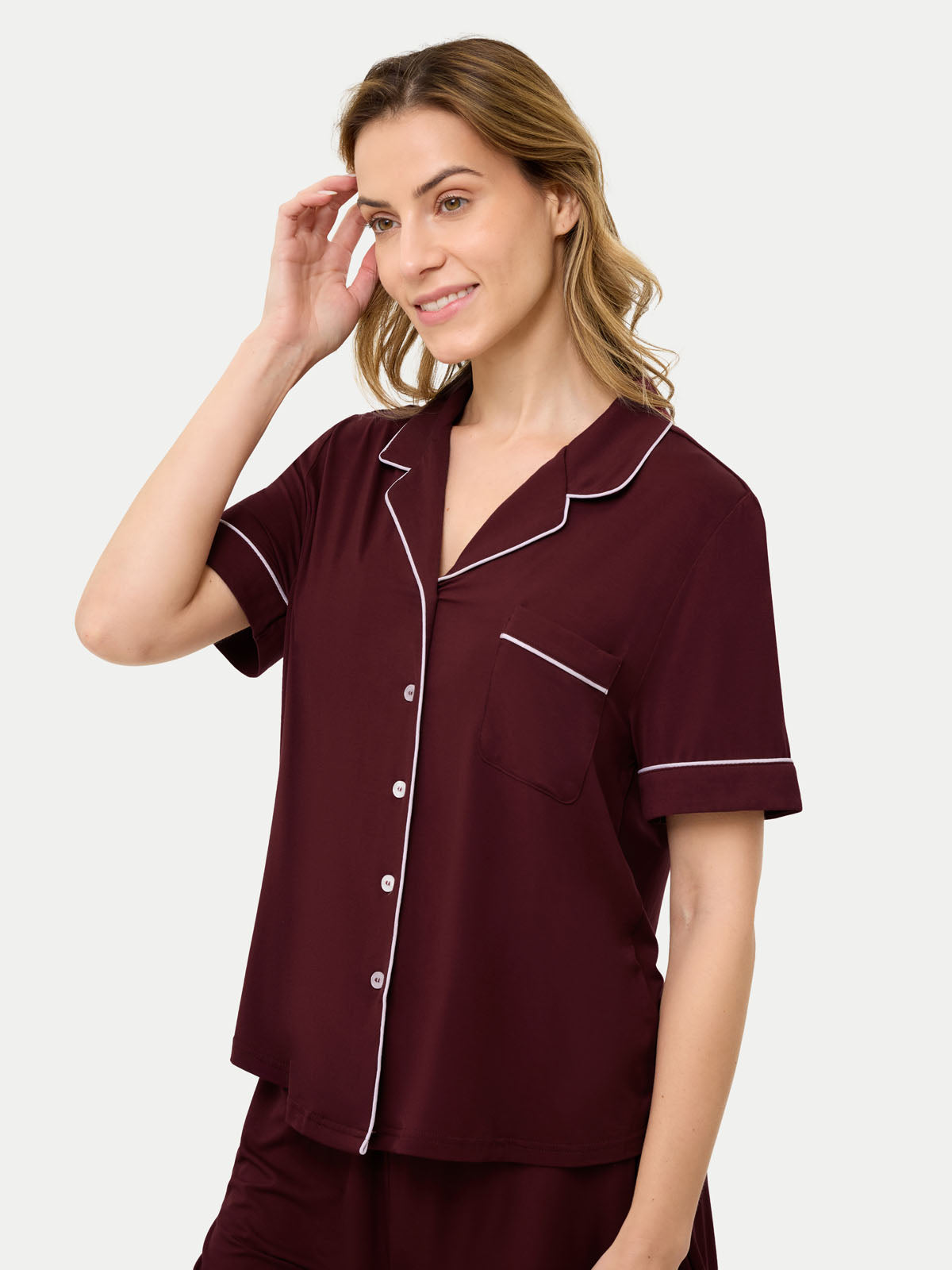Short Sleeve Bamboo Pajama Shirt