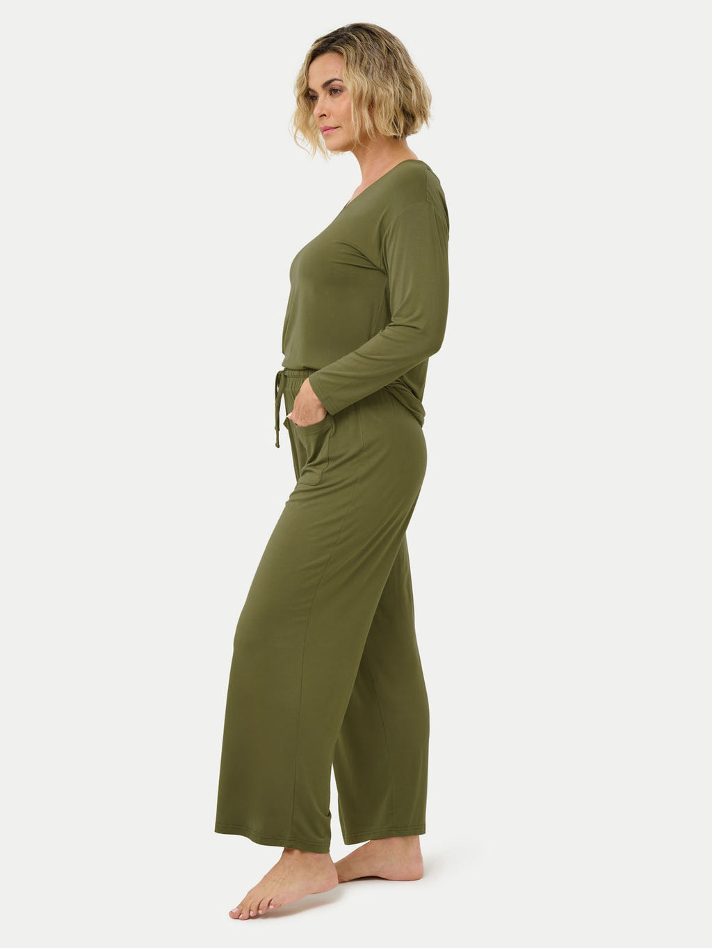 Long Sleeve Bamboo Slouchy PJs Set