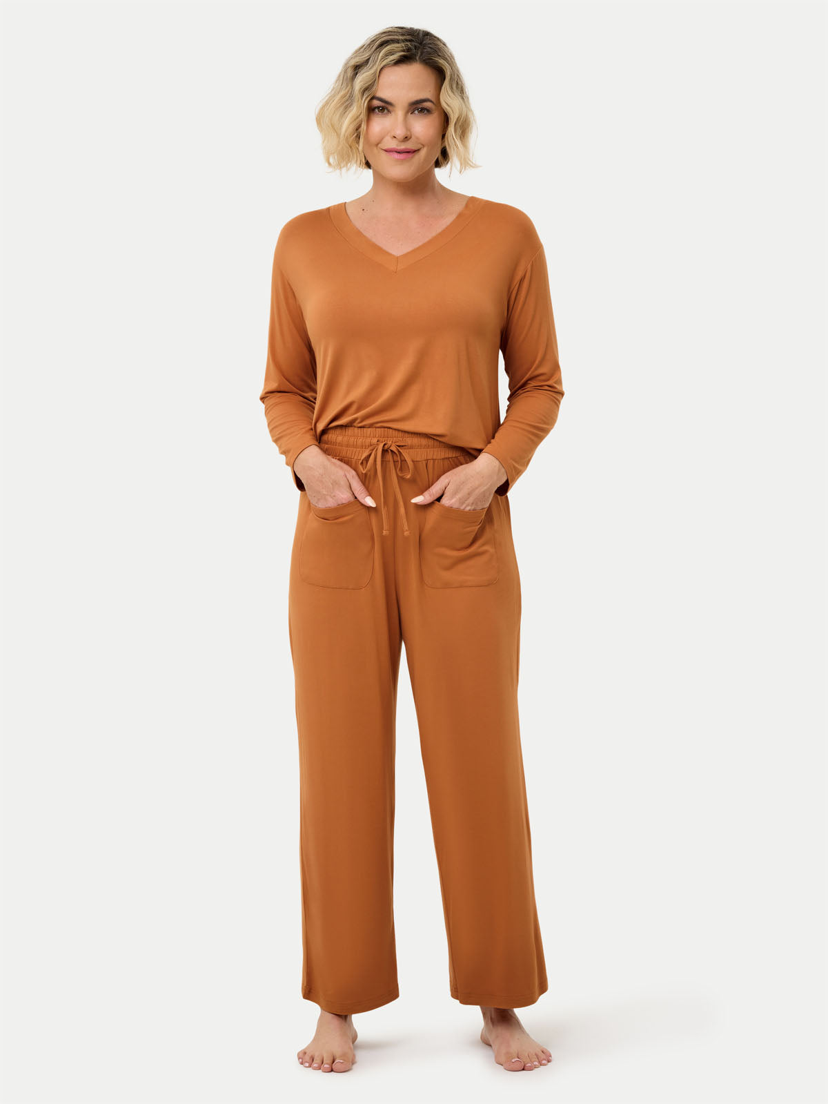 Long Sleeve Bamboo Slouchy PJs Set
