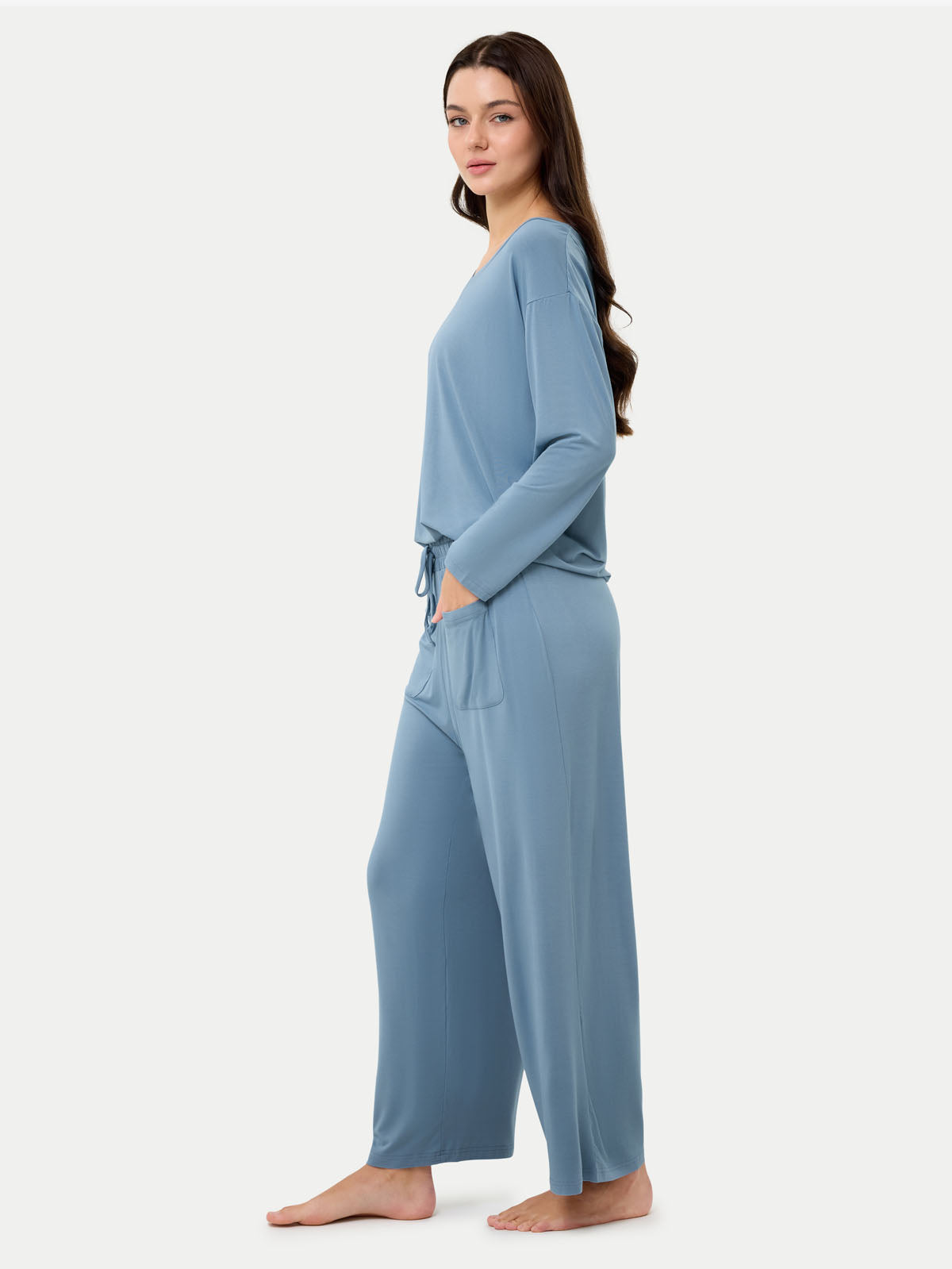 Long Sleeve Bamboo Slouchy PJs Set