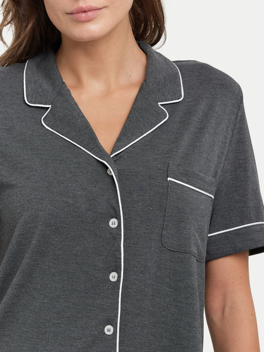 Short Sleeve Bamboo Pajama Shirt