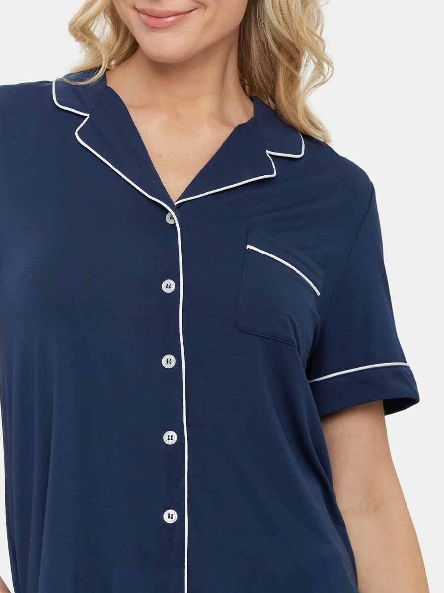 Short Sleeve Bamboo Pajama Shirt