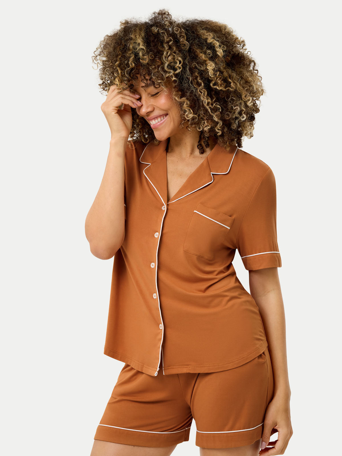 Short Sleeve Bamboo Pajama Shirt