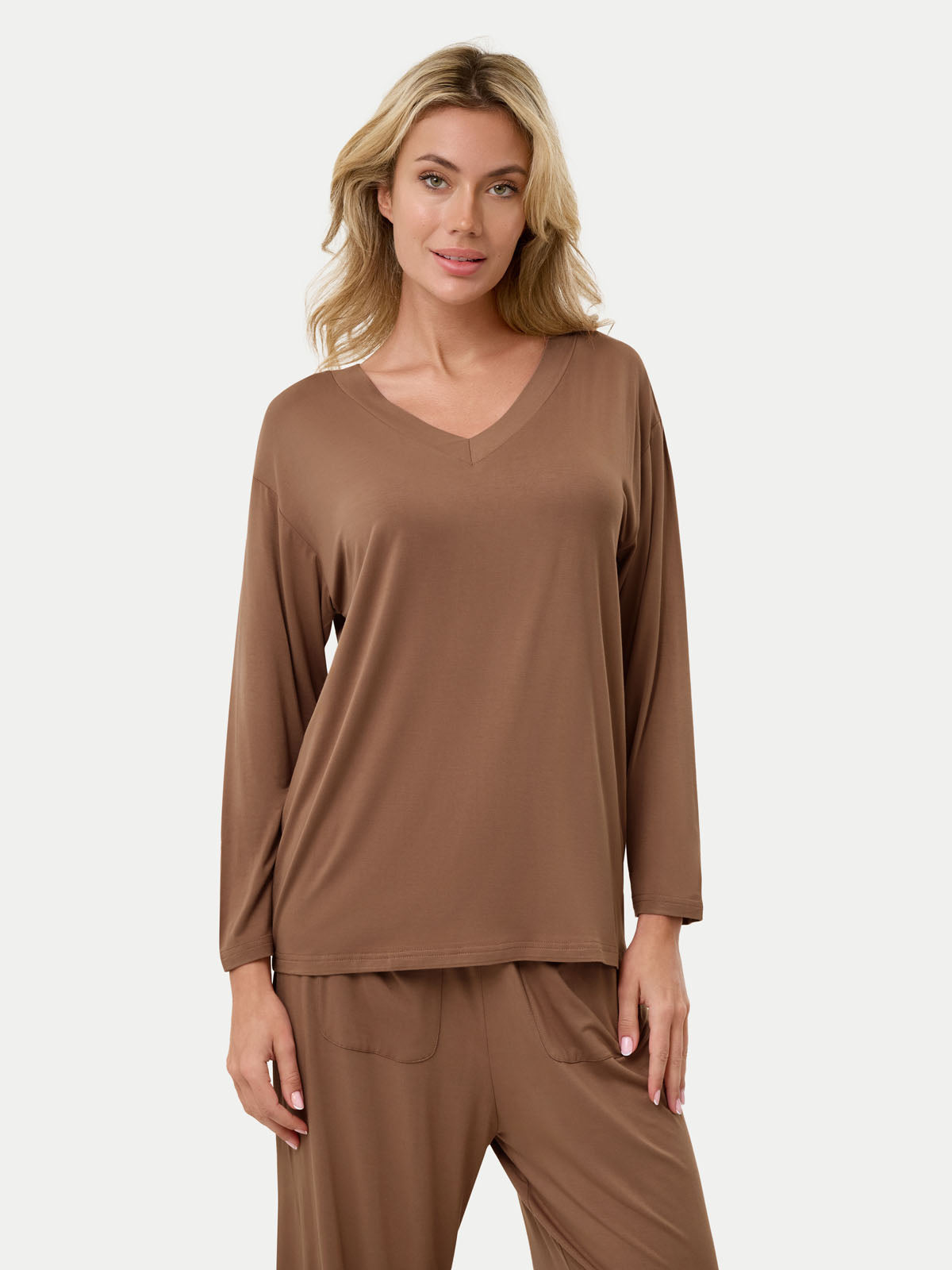 Long Sleeve Bamboo Slouchy PJs Set