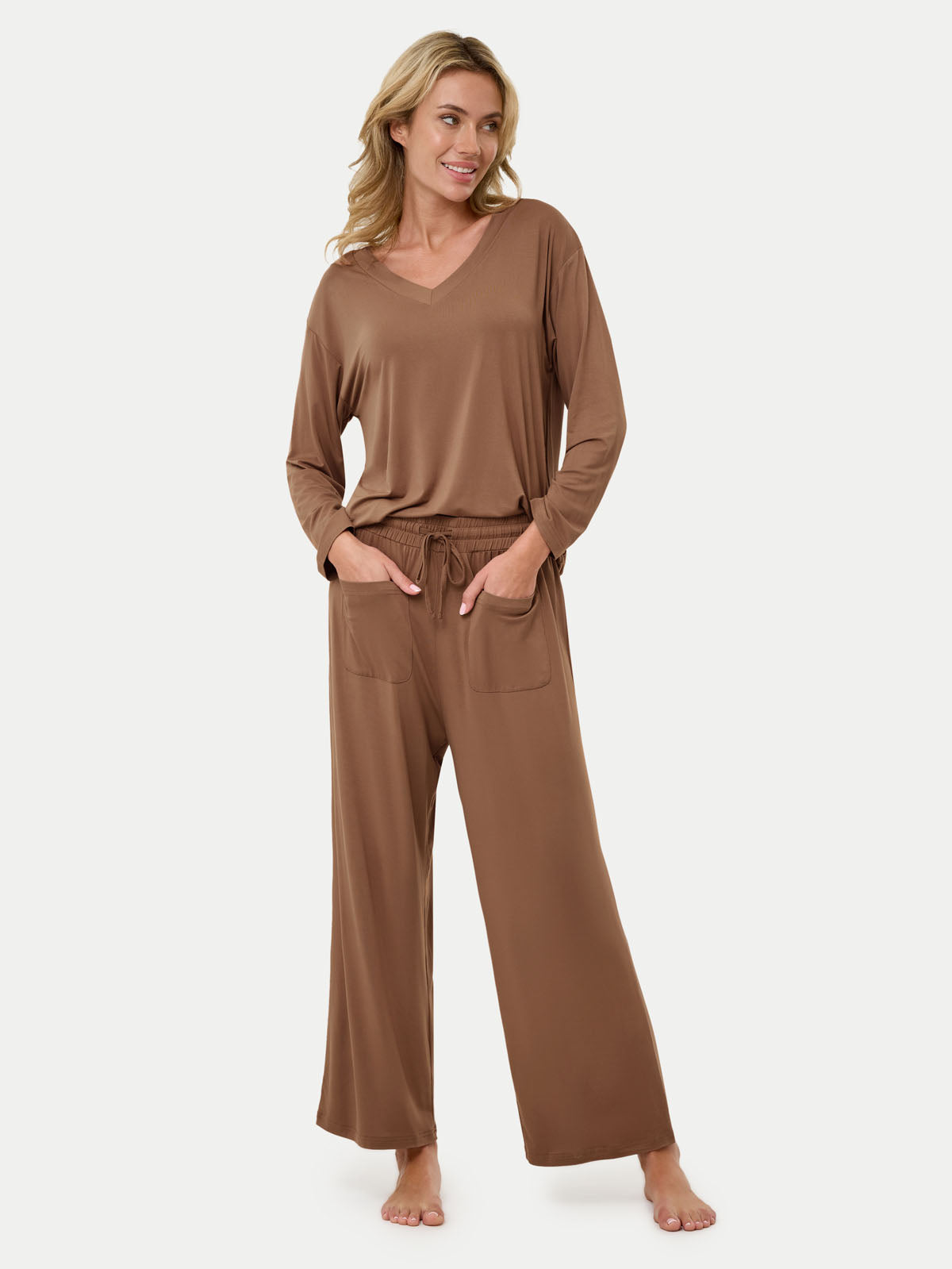 Long Sleeve Bamboo Slouchy PJs Set