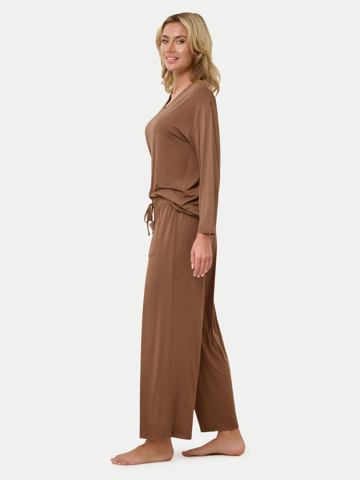 Long Sleeve Bamboo Slouchy PJs Set