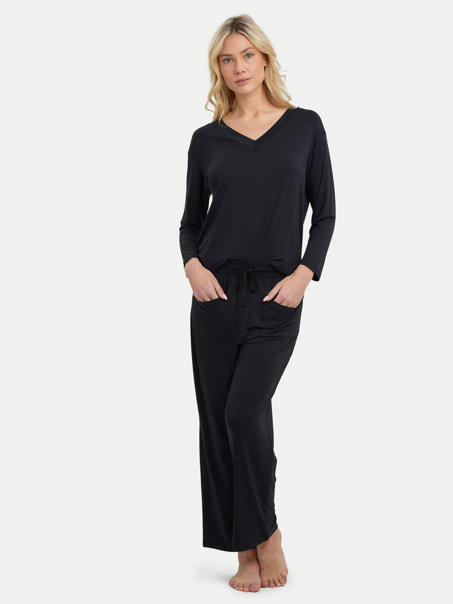 Long Sleeve Bamboo Slouchy PJs Set