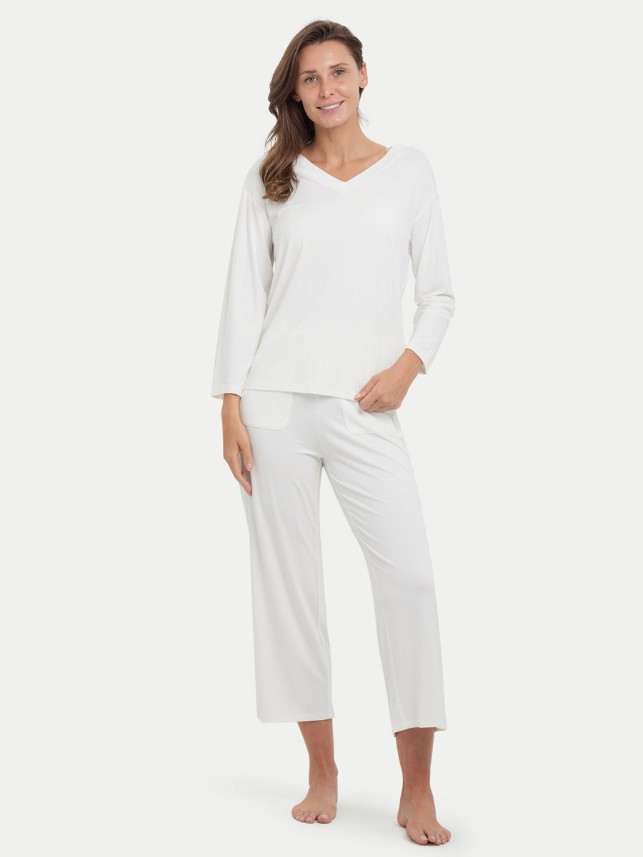 Long Sleeve Bamboo Slouchy PJs Set