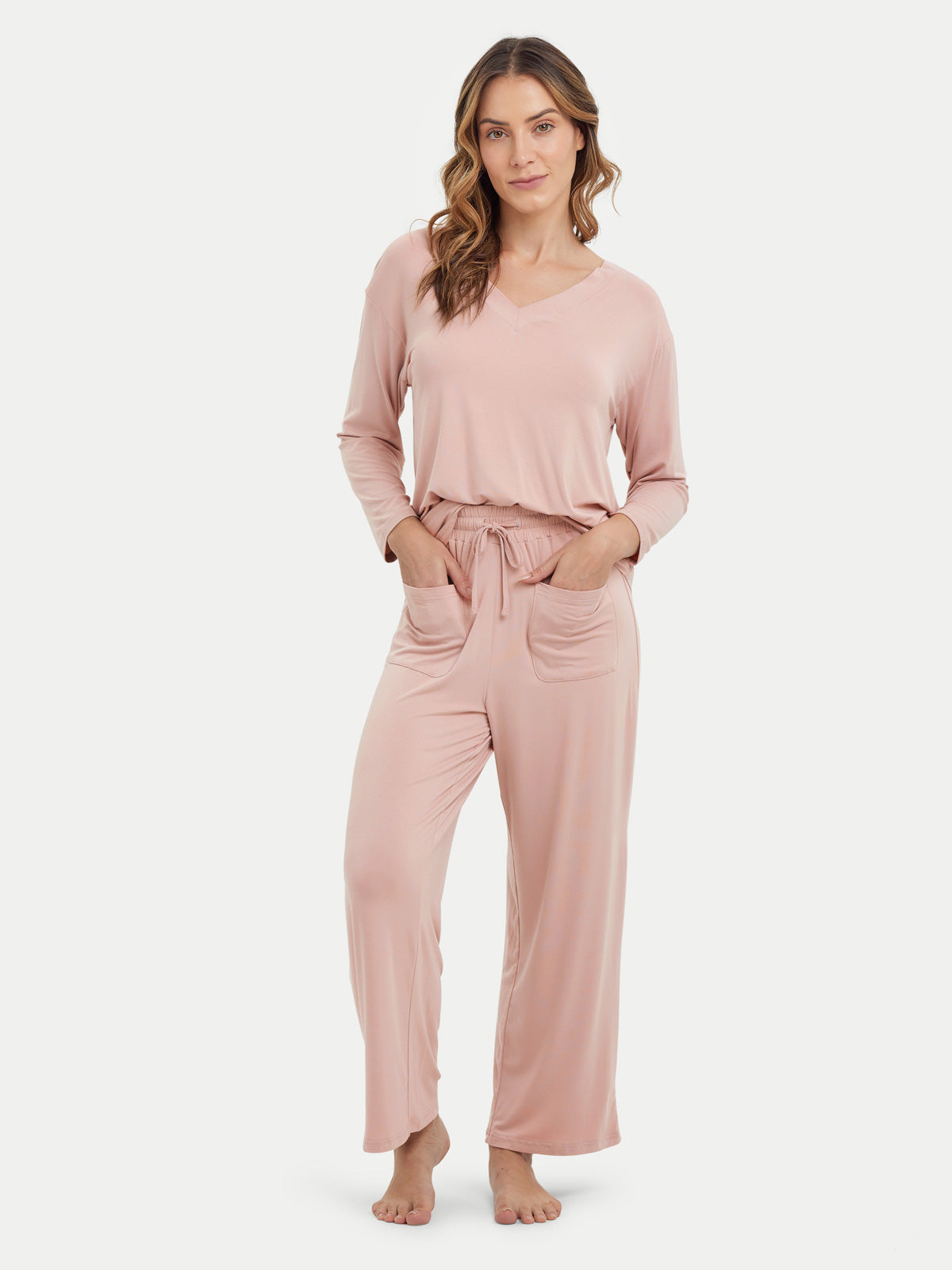Long Sleeve Bamboo Slouchy PJs Set
