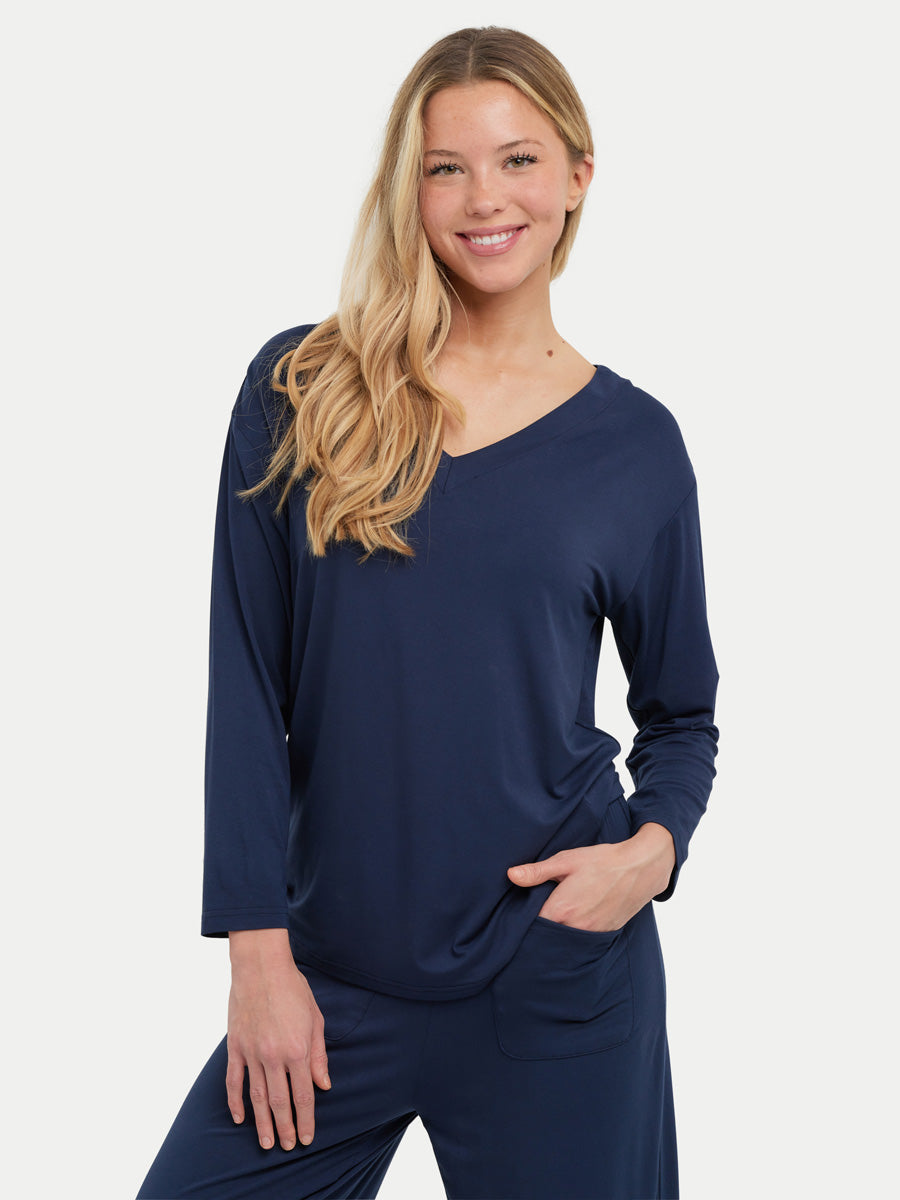 Long Sleeve Bamboo Slouchy PJs Set