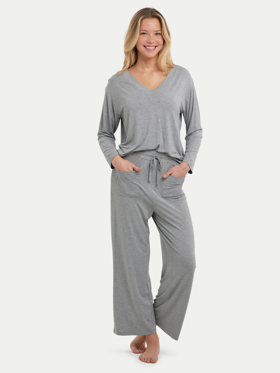 Long Sleeve Bamboo Slouchy PJs Set