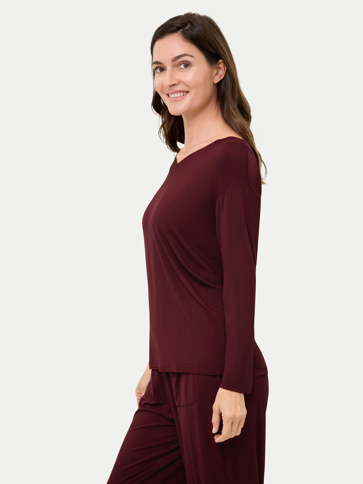 Long Sleeve Bamboo Slouchy PJs Set