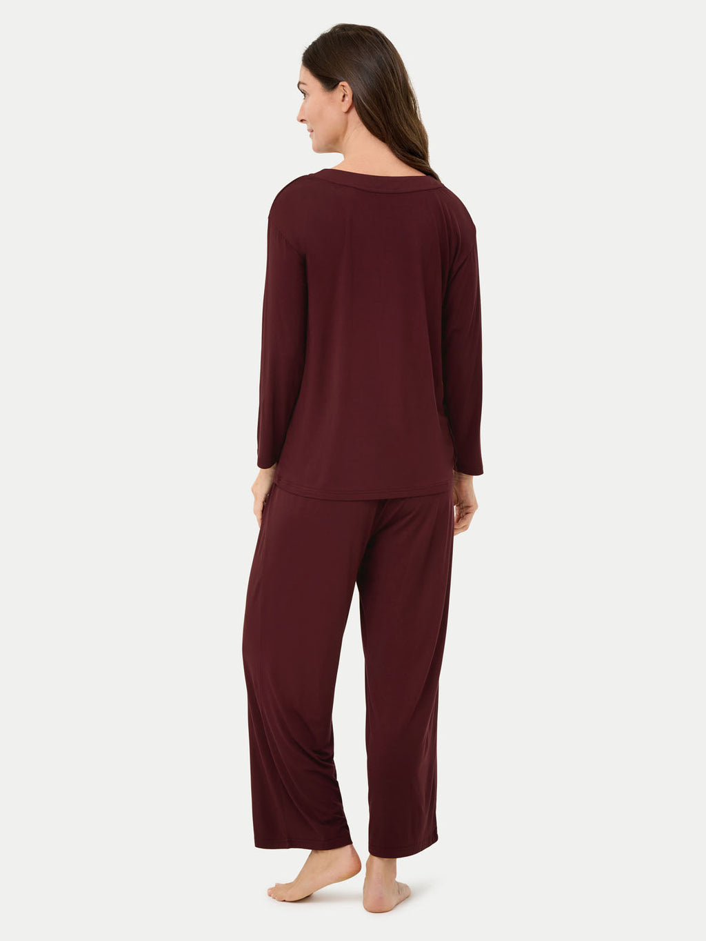 Long Sleeve Bamboo Slouchy PJs Set