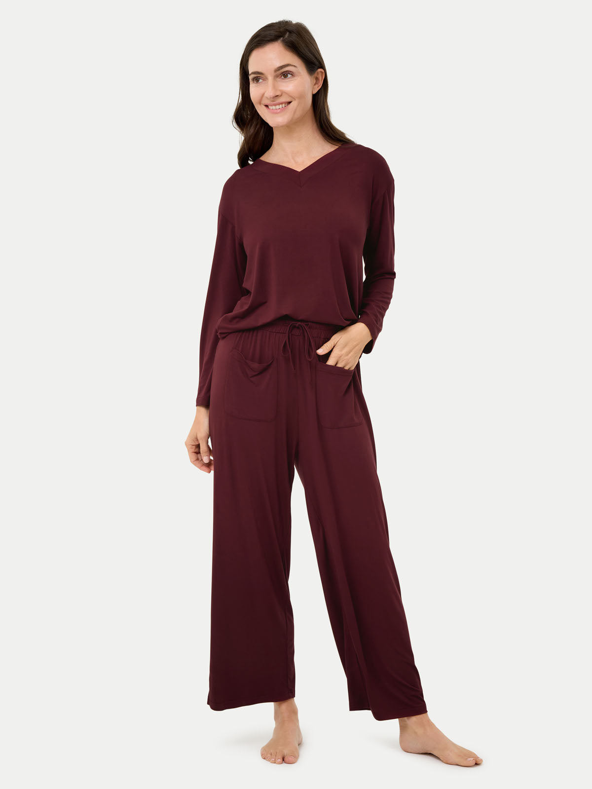 Long Sleeve Bamboo Slouchy PJs Set