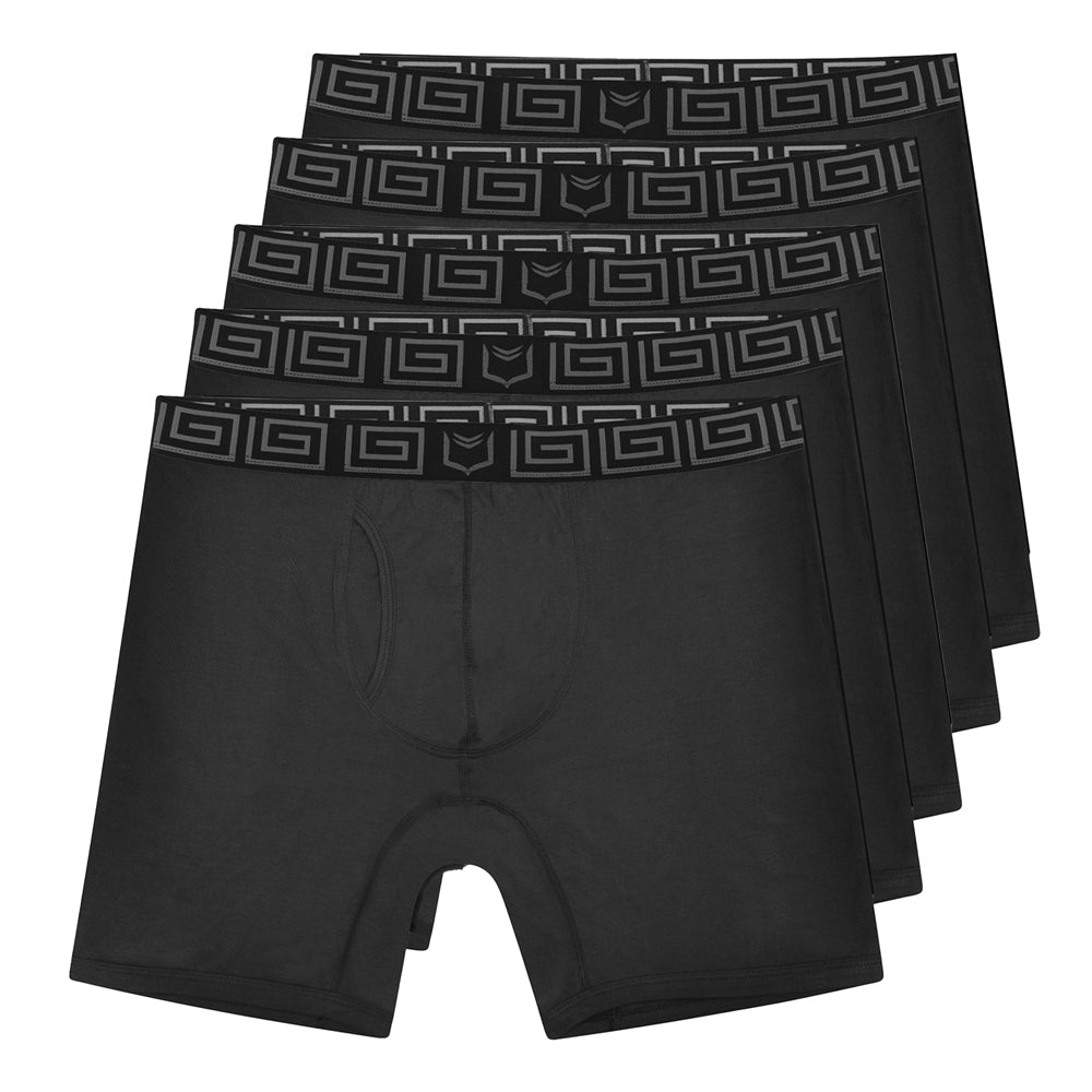 SHEATH V Bamboo Men's Pouch Boxer Brief 8" (5 Pack)