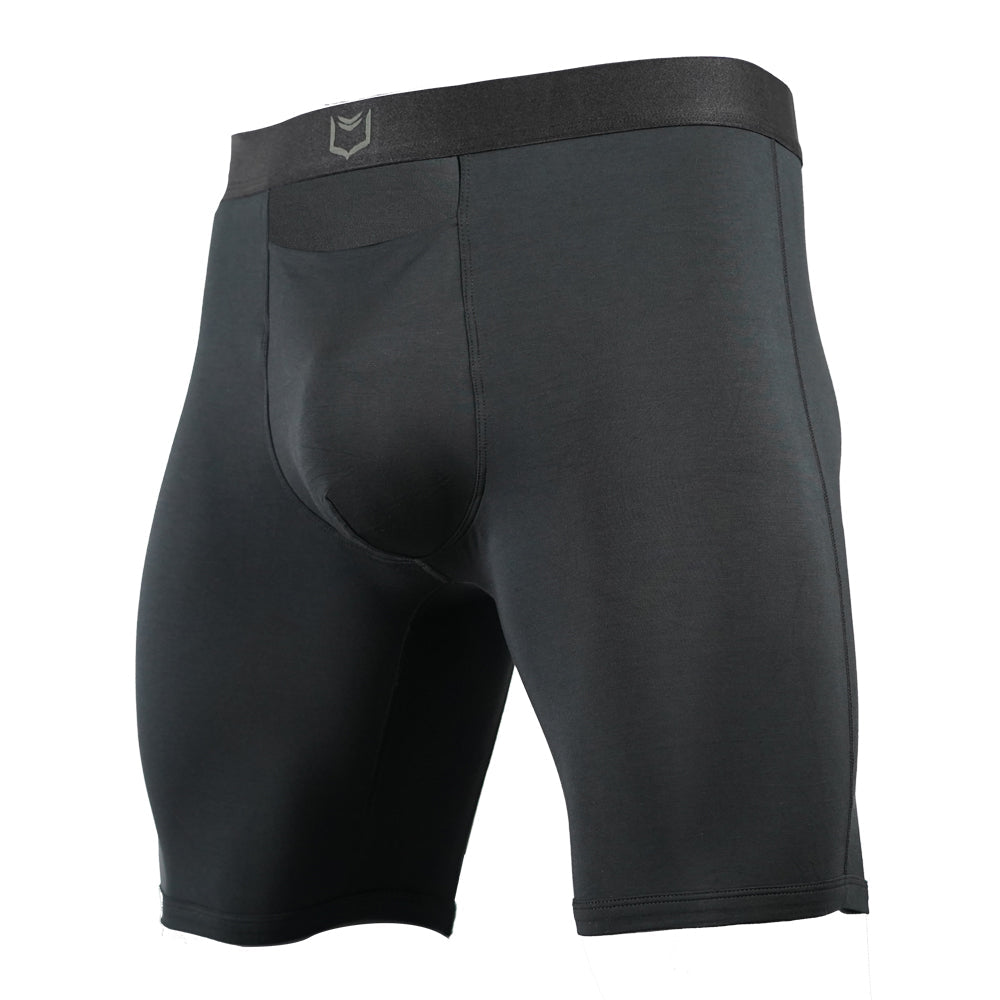 SHEATH V Modal Men's Single Pouch Horizontal Fly Boxer Brief 8"