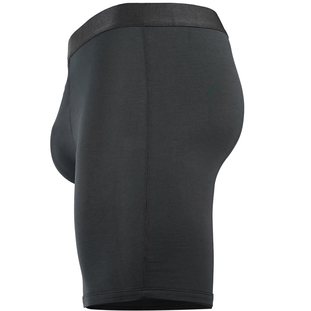 SHEATH V Modal Men's Single Pouch Horizontal Fly Boxer Brief 8"