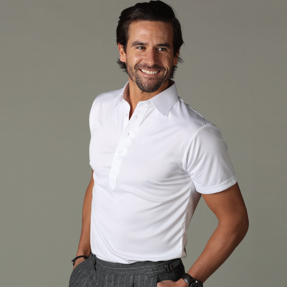 Semi-Spread Collar Polo White Original
