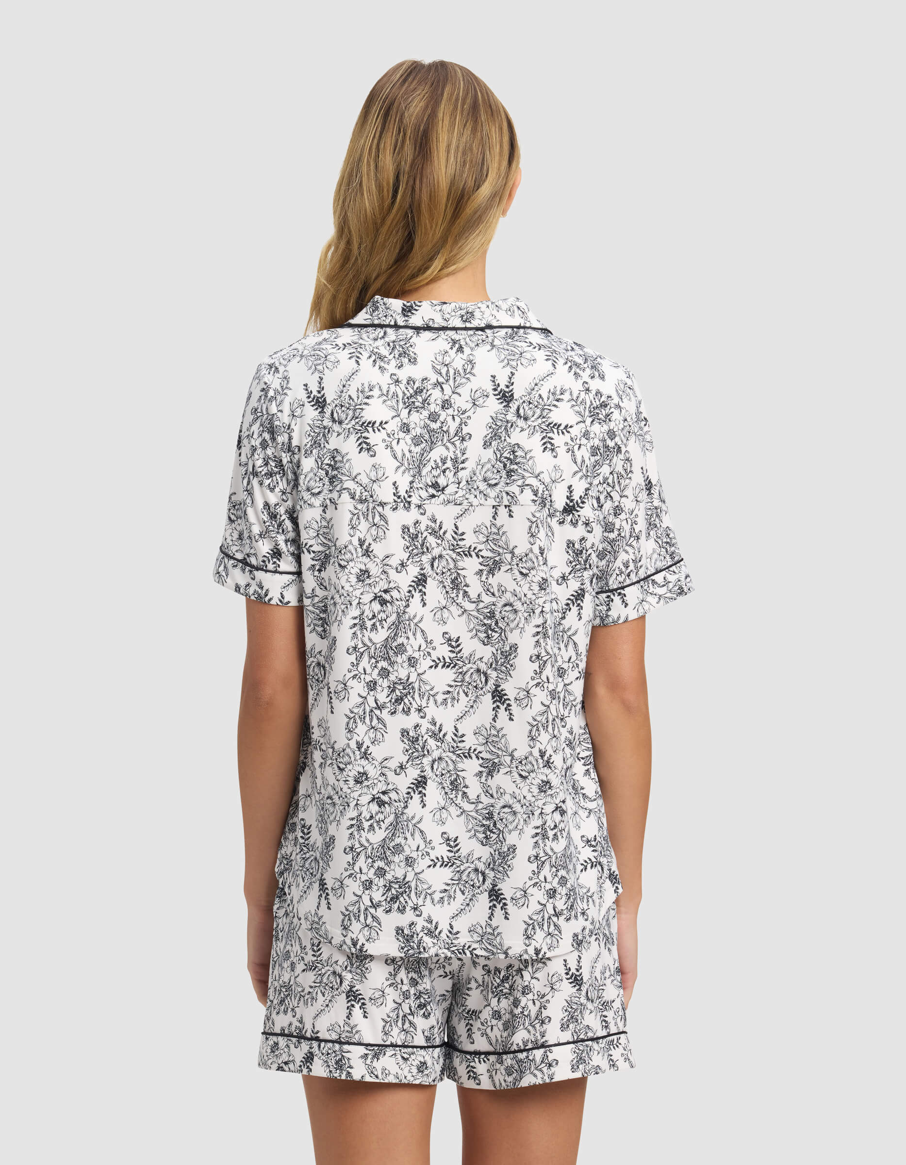 Women's Bamboo Stretch-Knit Short Sleeve Pajama Top
