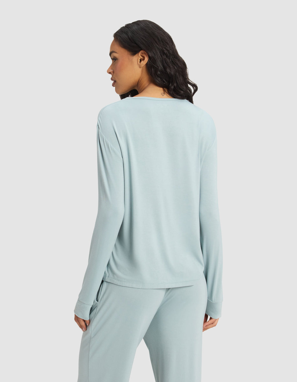 Women's Bamboo Stretch-Knit Long Sleeve Lounge Tee