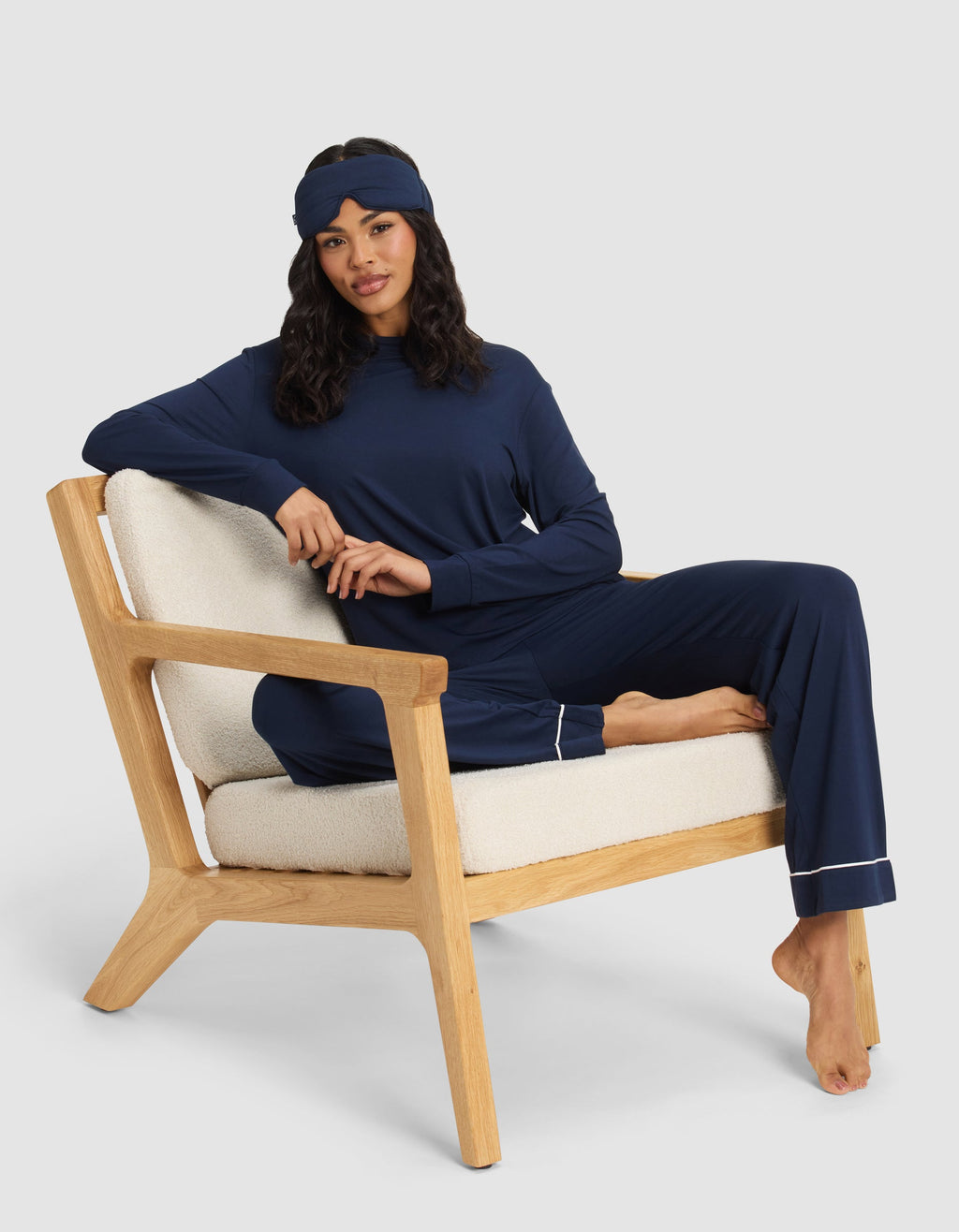 Women's Bamboo Stretch-Knit Long Sleeve Lounge Tee
