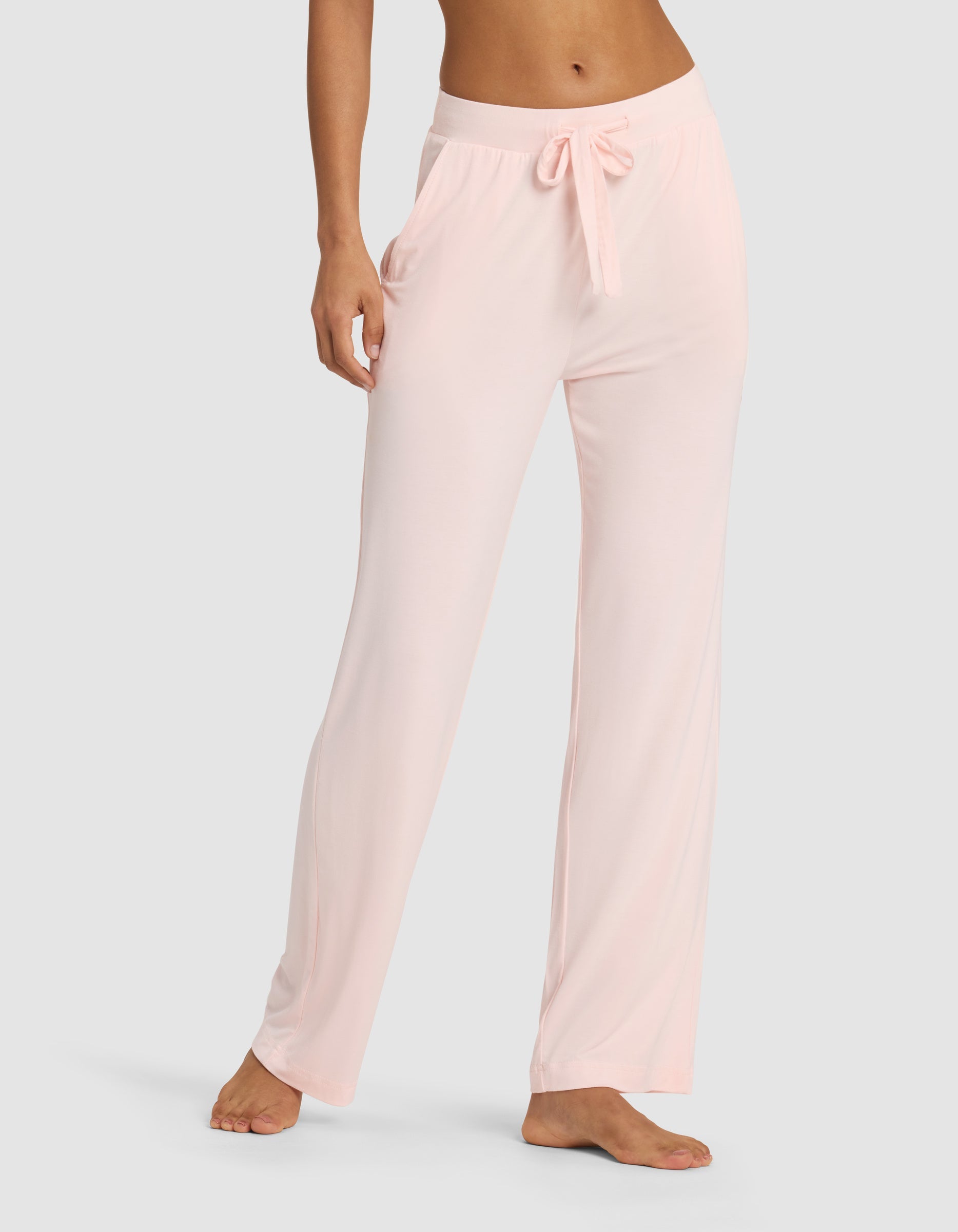 Women's Bamboo Stretch-Knit Lounge Tee & Pants Set