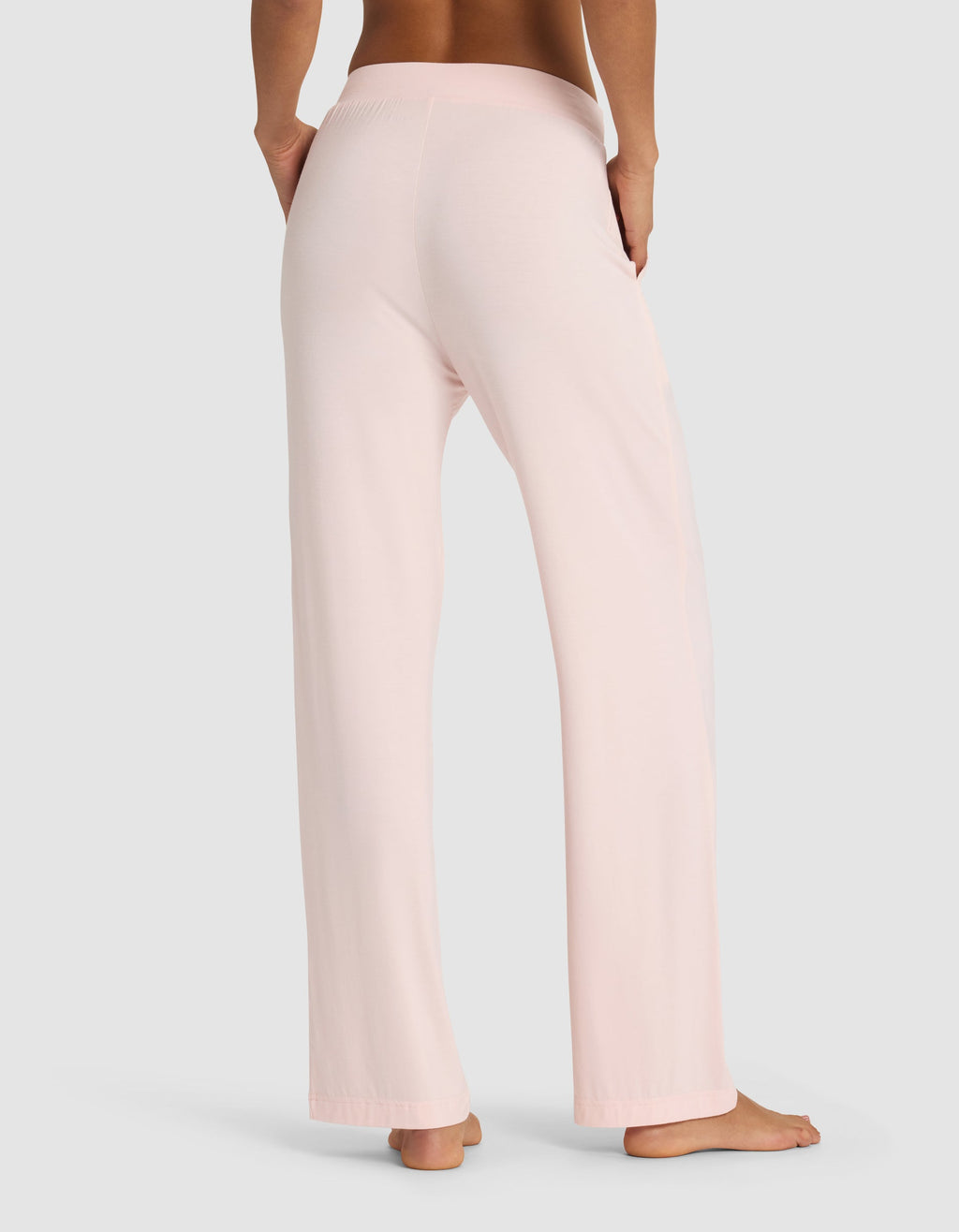 Women's Bamboo Stretch-Knit Long Sleeve Lounge Tee & Pant Set