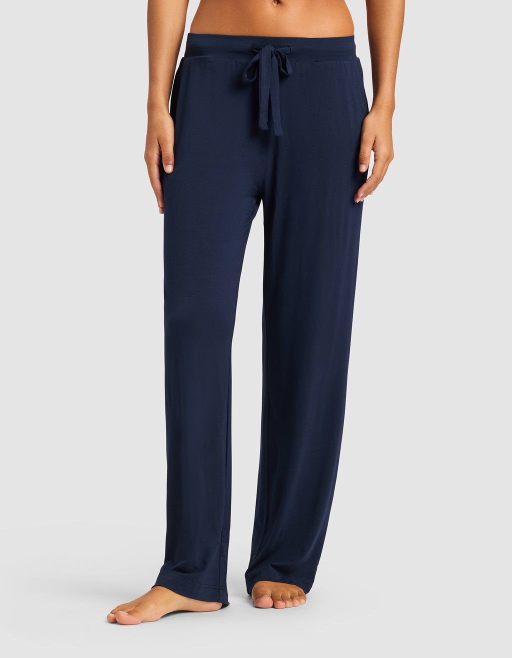 Women's Bamboo Stretch-Knit Long Sleeve Lounge Tee & Pant Set