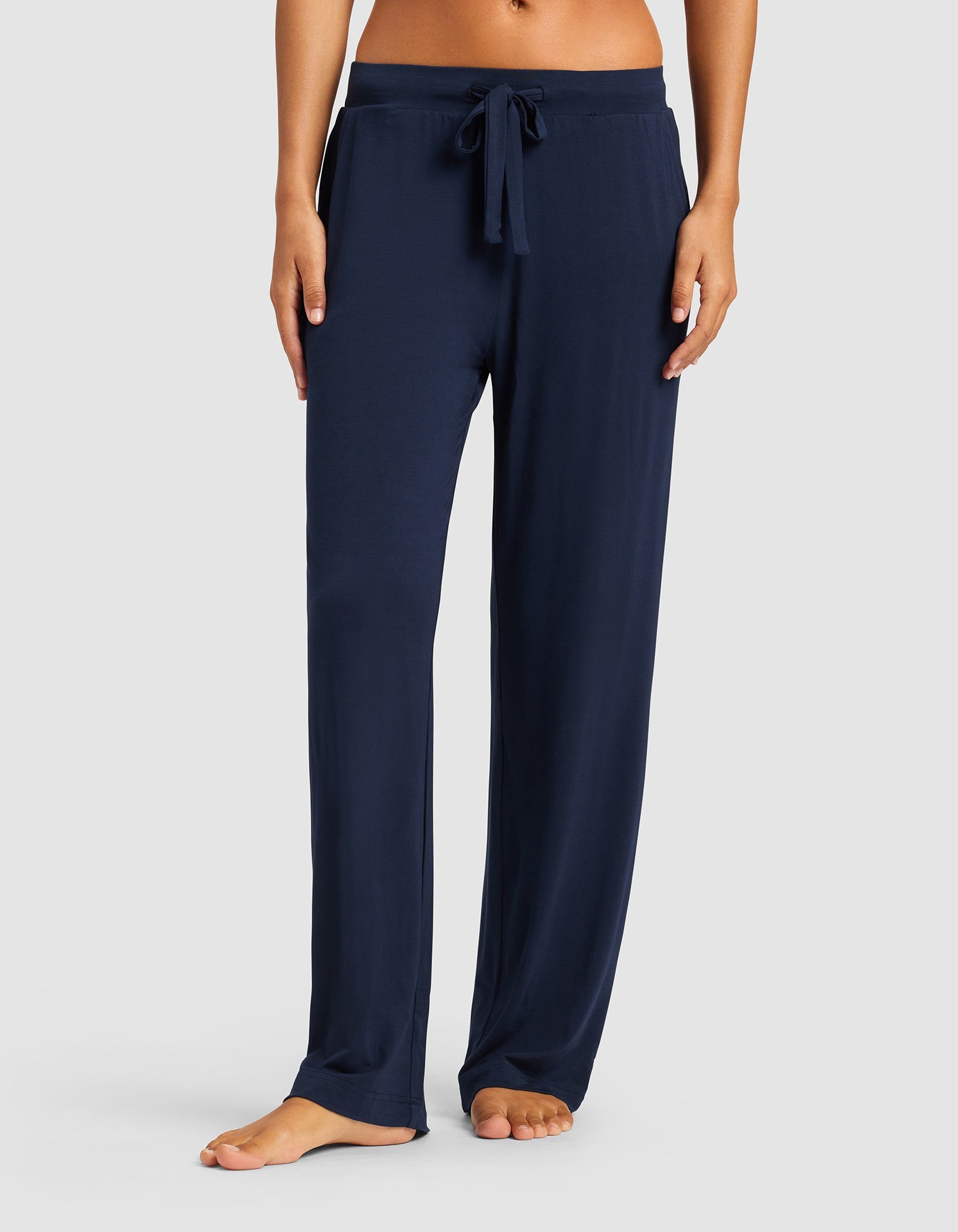 Women's Bamboo Stretch-Knit Lounge Tee & Pants Set