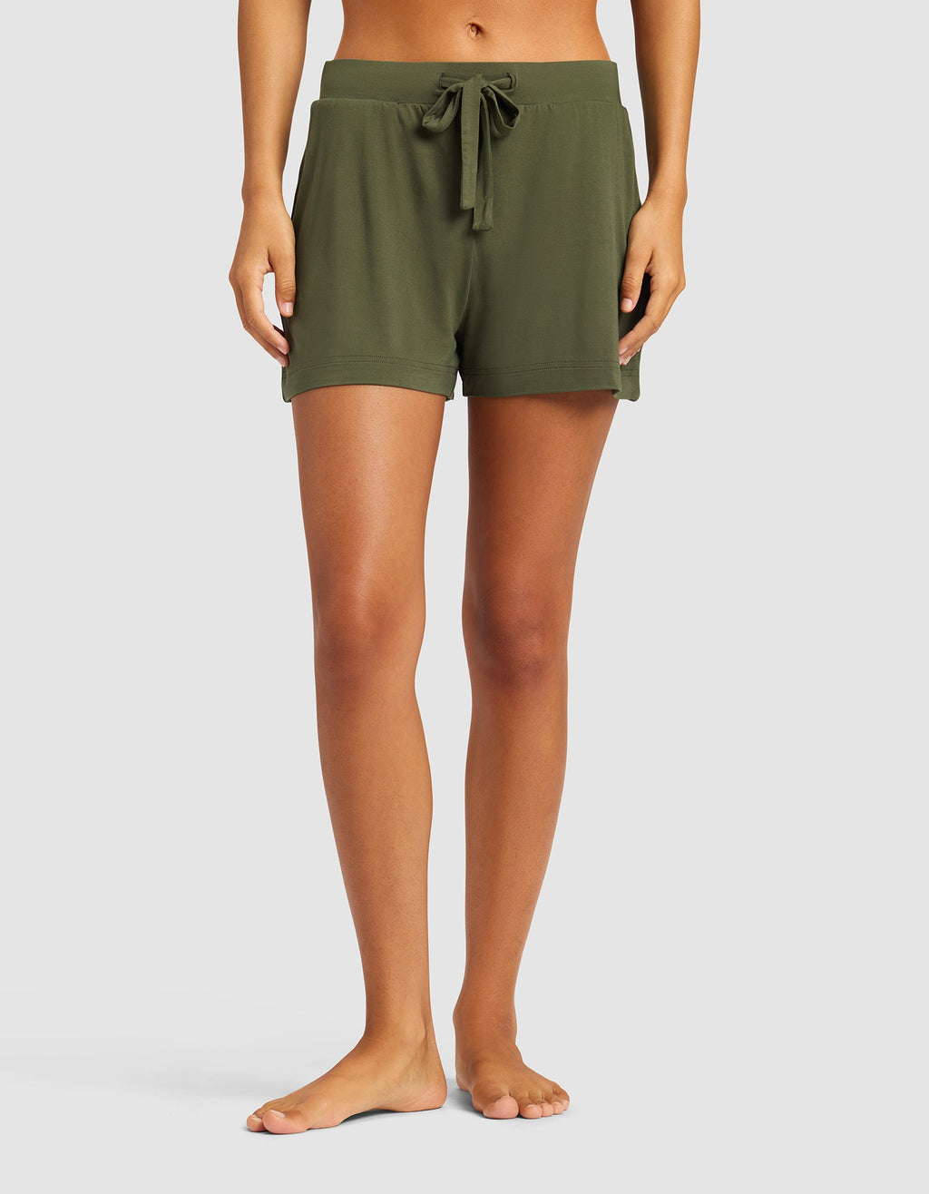 Women's Bamboo Stretch-Knit Lounge Tee & Shorts Set