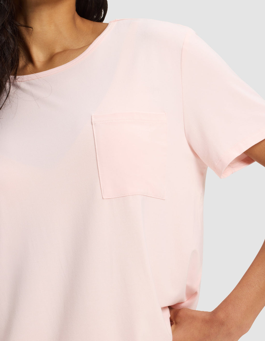 Women's Bamboo Stretch-Knit Lounge Tee & Pants Set