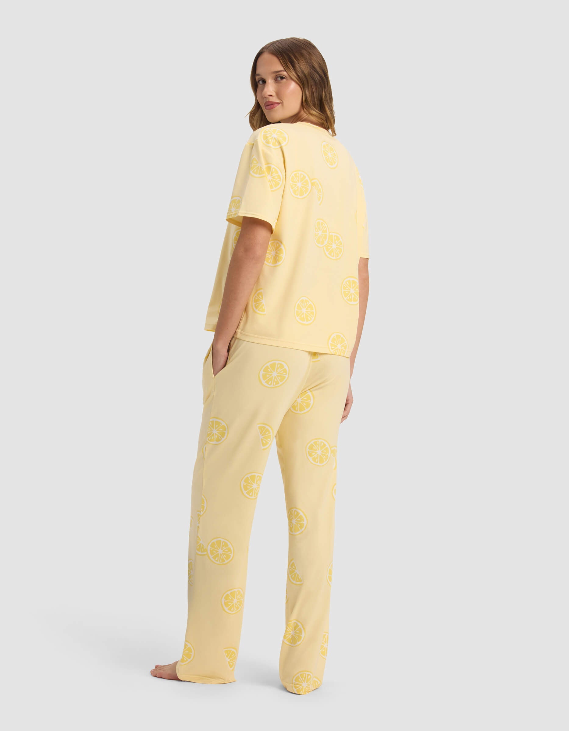 Women's First Layer Pajama Short Sleeve Tee & Pajama Pant Set