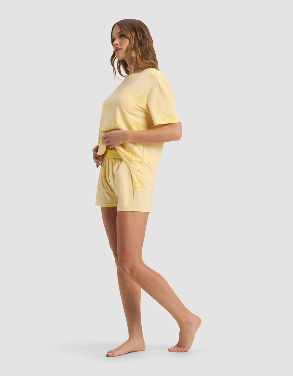 Women's First Layer Pajama Short Sleeve Tee & Boxer Short Set