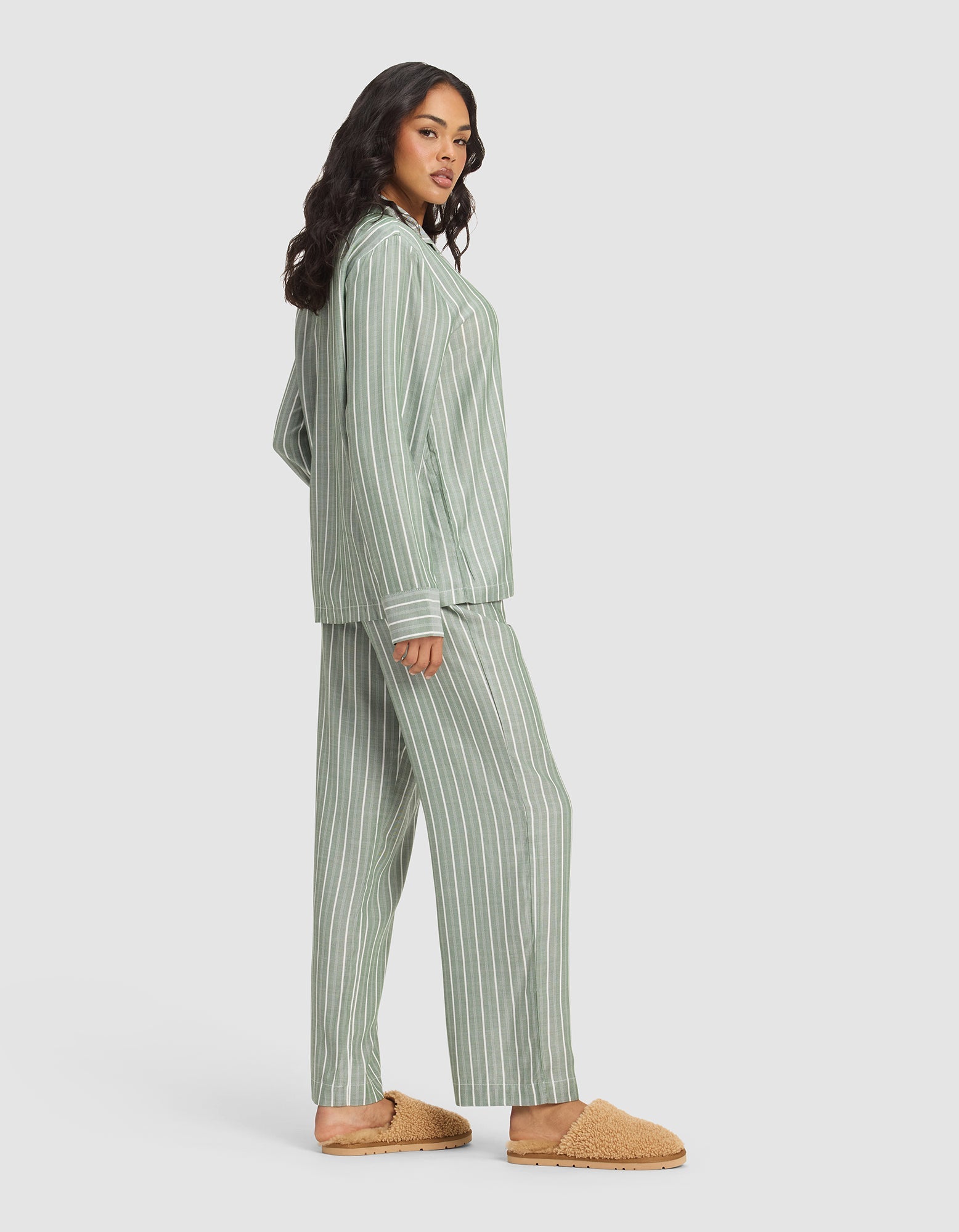 Women's Soft Woven Long Sleeve Pajama Set - Last Chance
