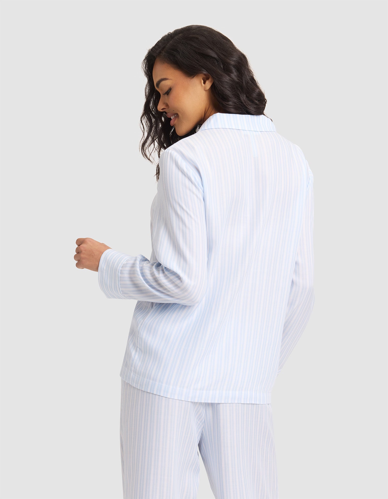 Women's Soft Woven Long Sleeve Pajama Top - Last Chance