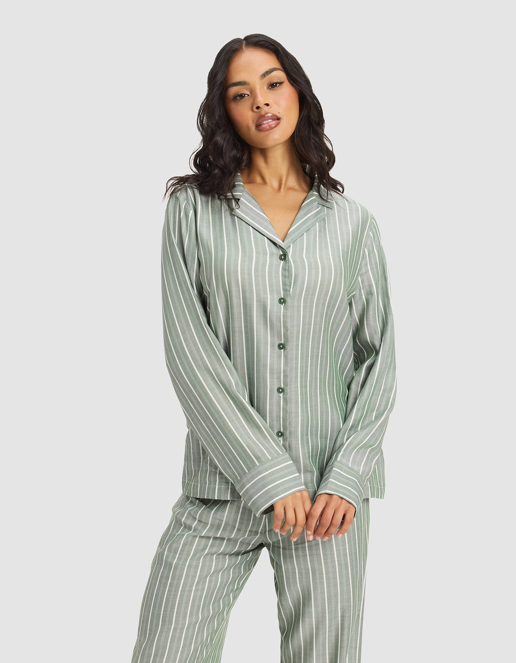 Women's Soft Woven Long Sleeve Pajama Set - Last Chance