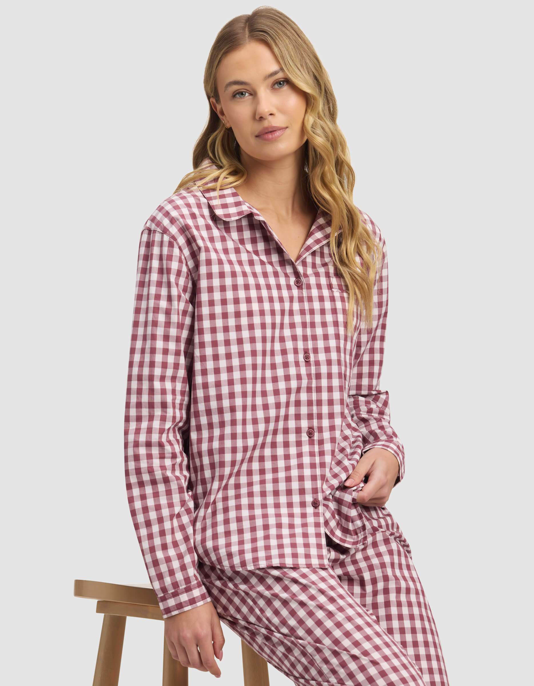 Women's Sutton Long Sleeve Pajama Top - Last Chance