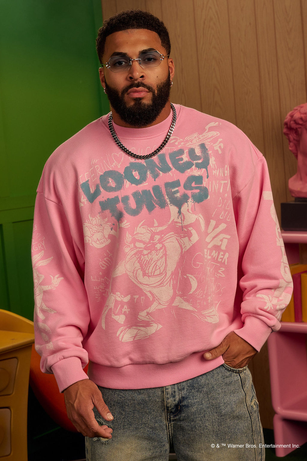 5256 - Looney Tunes Graffiti Crewnecks
