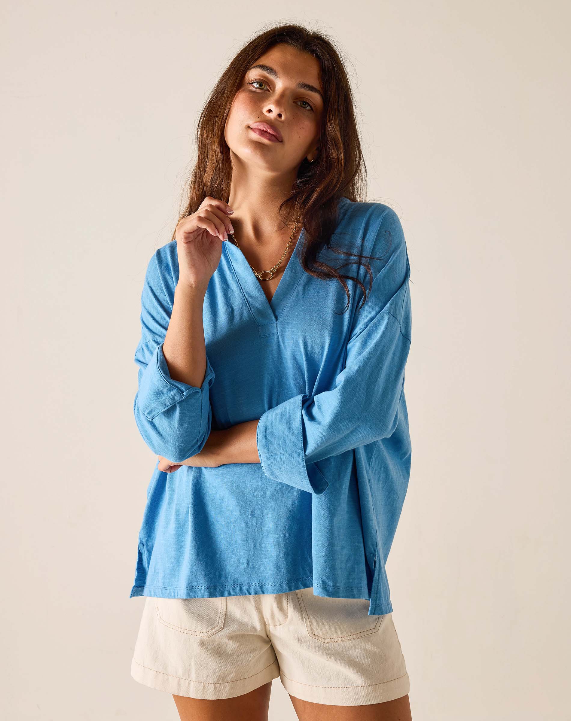 Amelia Cuff Tee