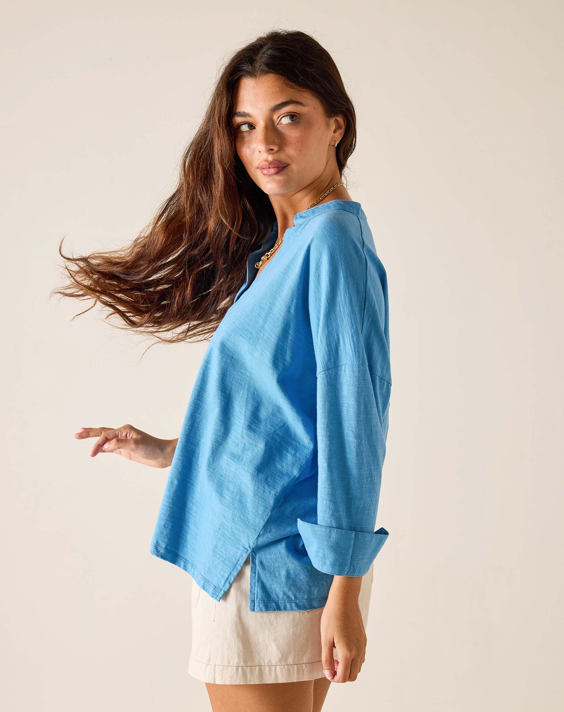 Amelia Cuff Tee