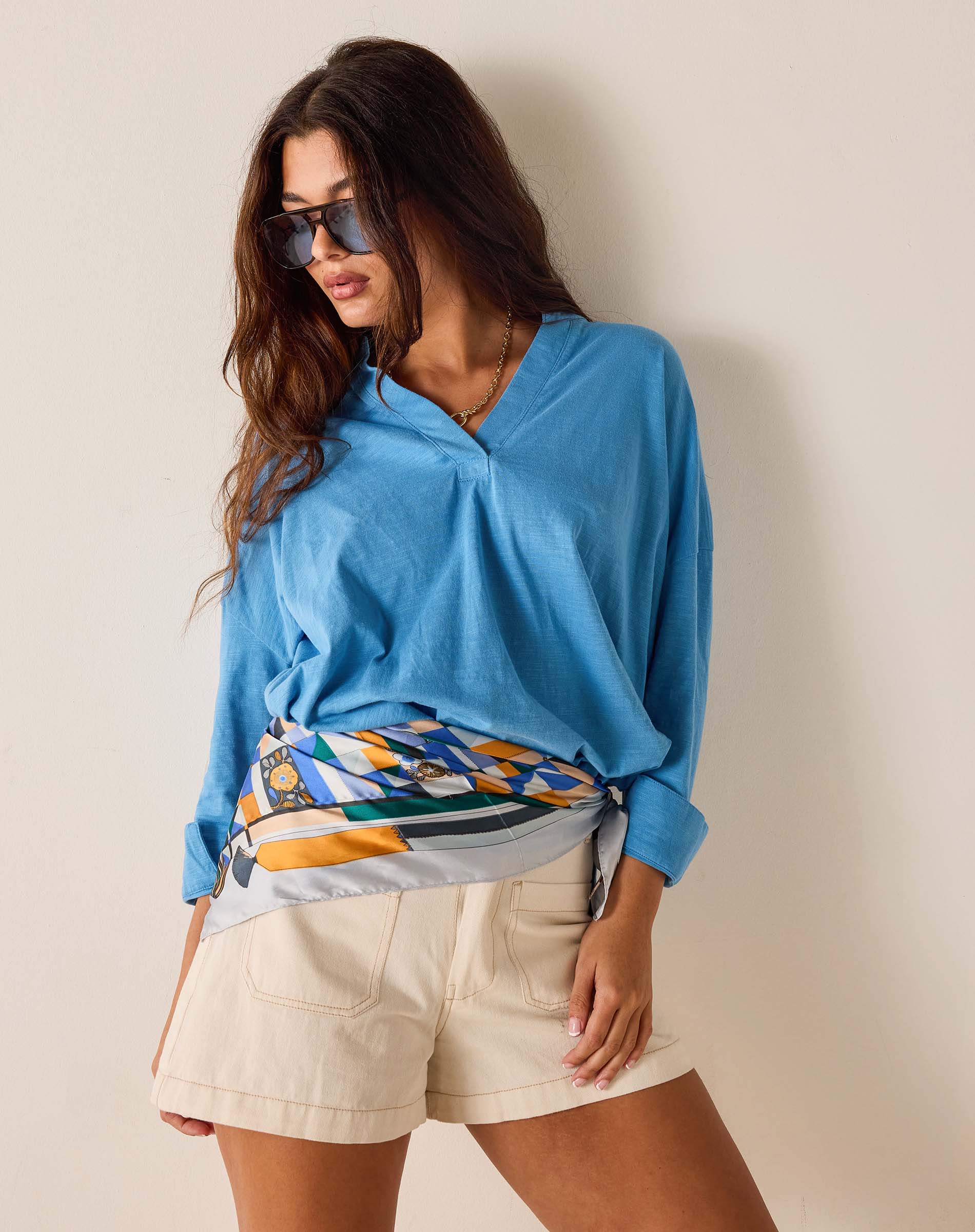 Amelia Cuff Tee