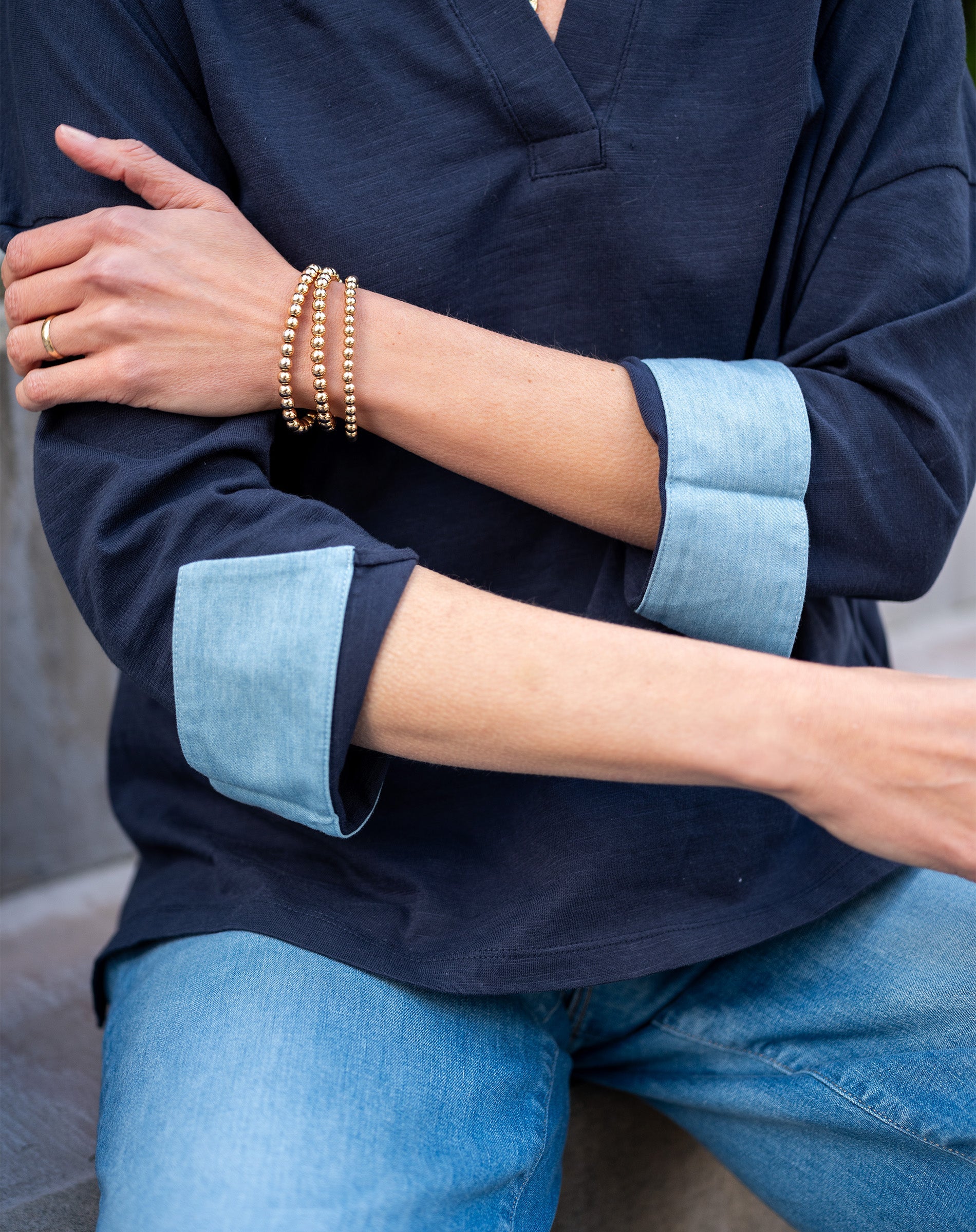 Amelia Cuff Tee