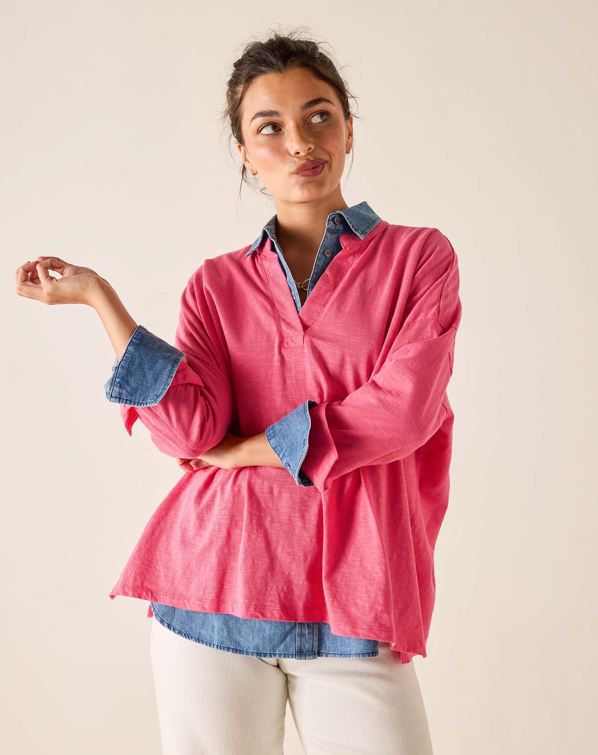 Amelia Cuff Tee