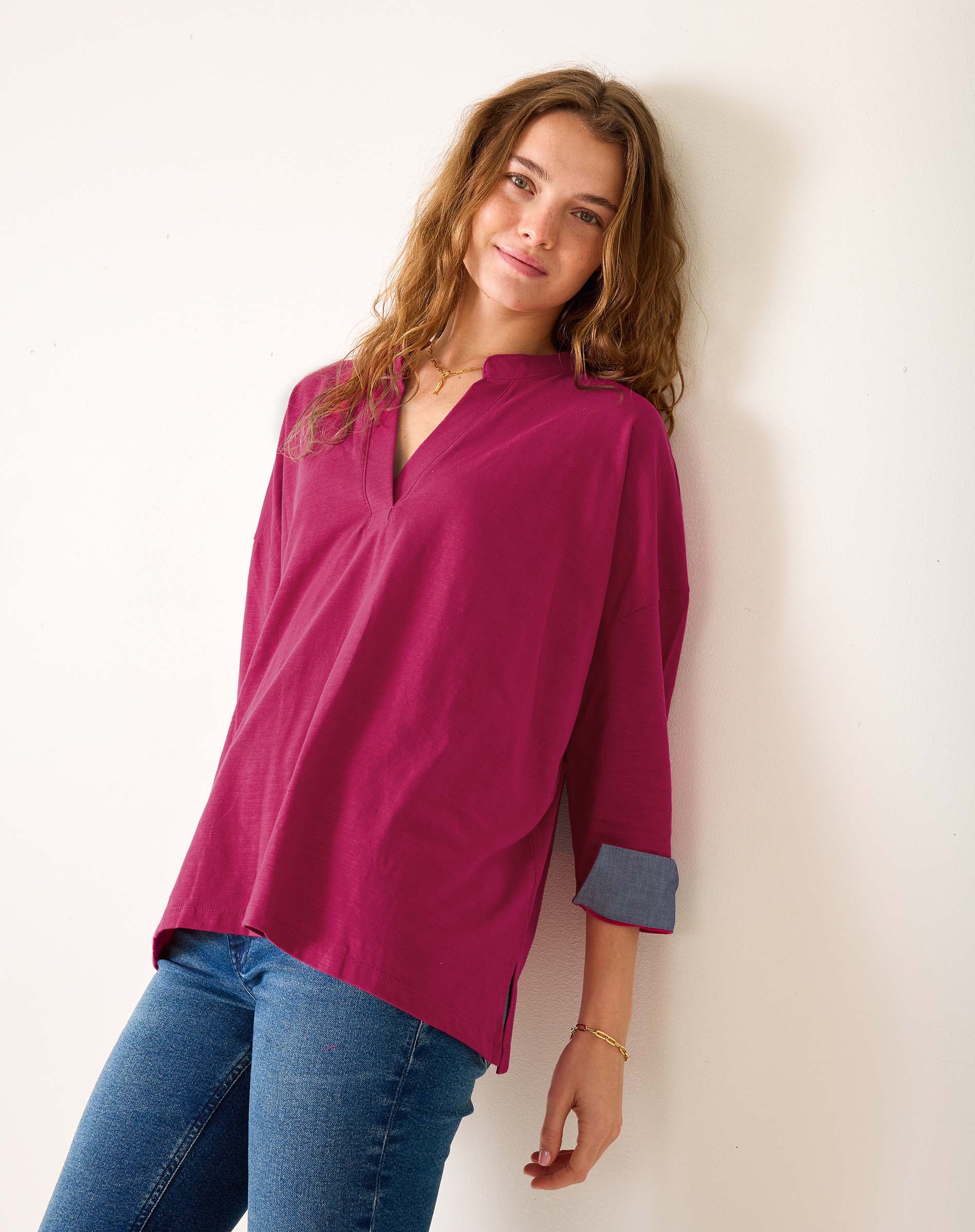 Amelia Cuff Tee