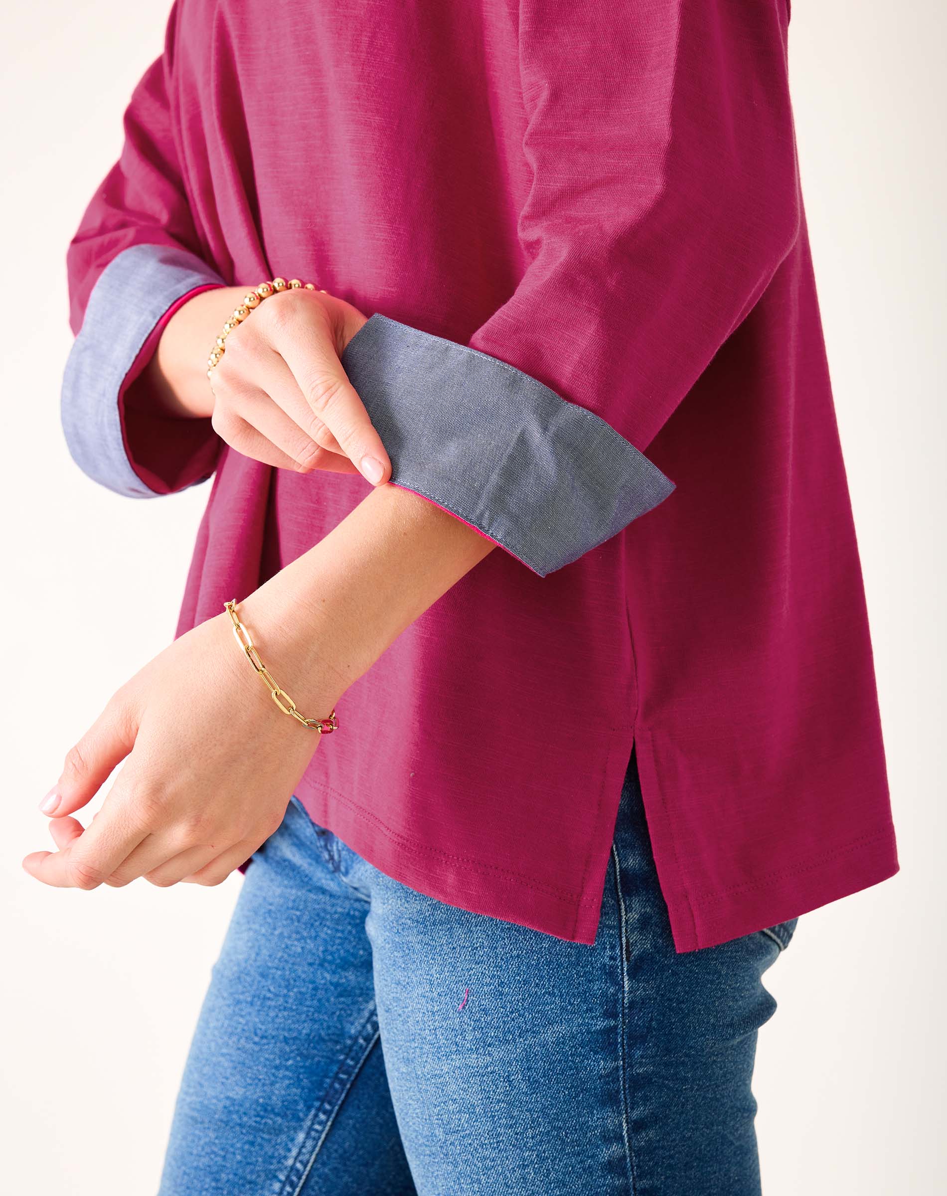 Amelia Cuff Tee