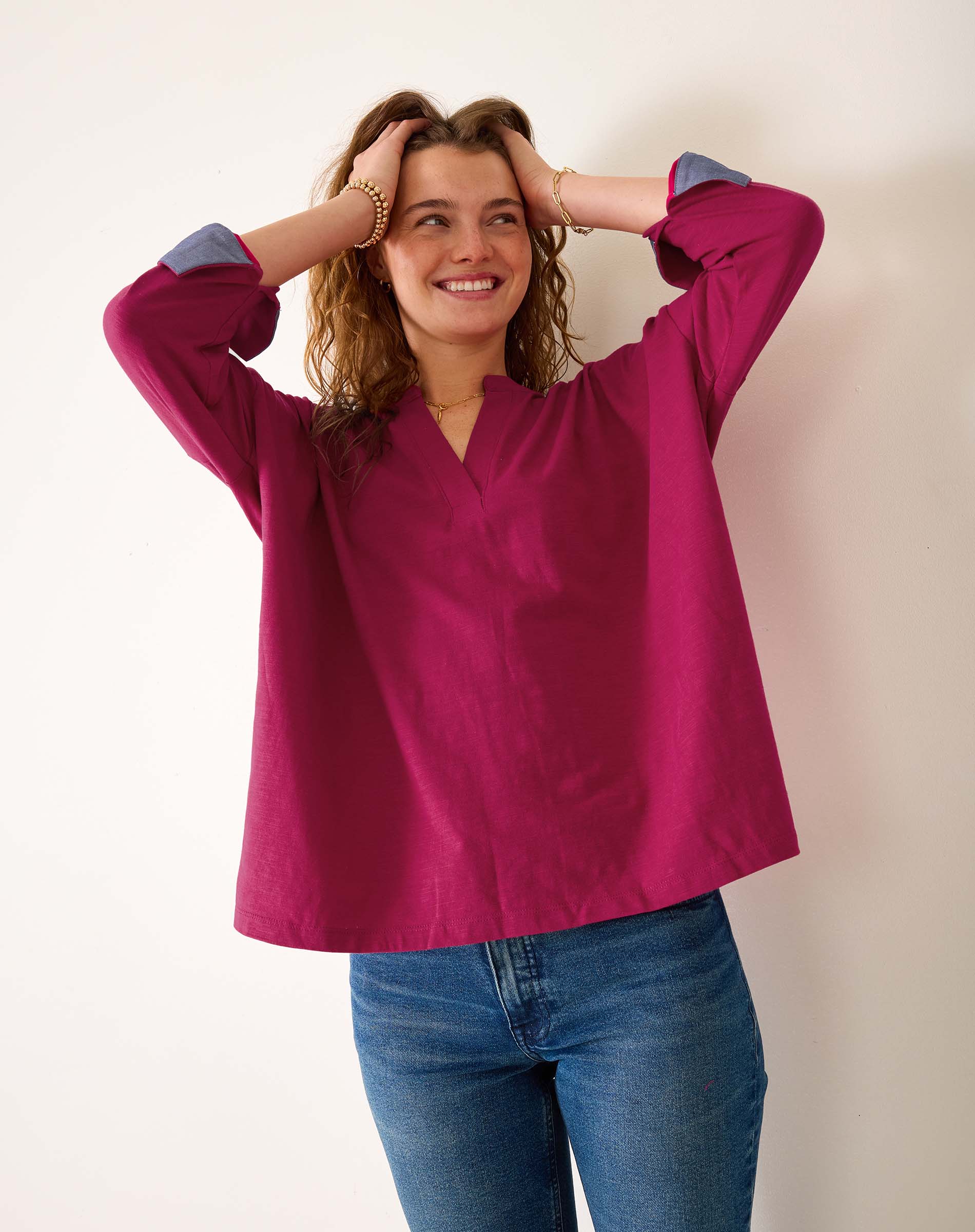 Amelia Cuff Tee
