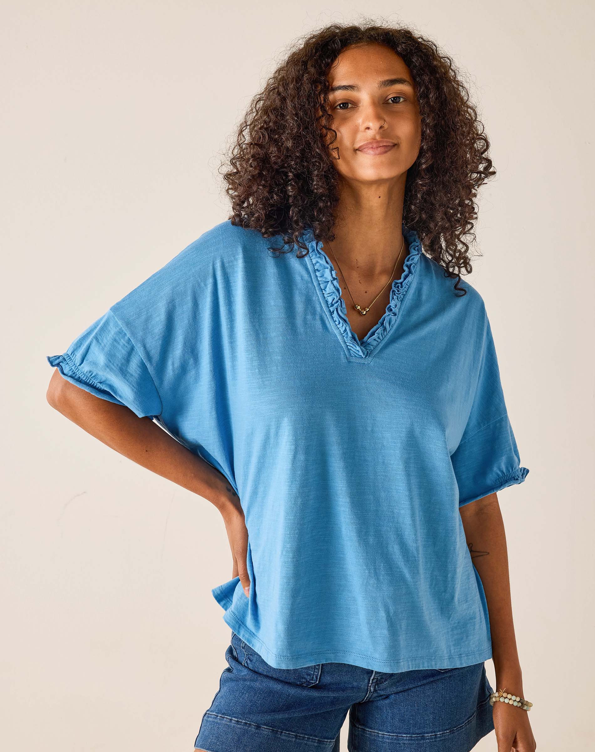 Amelia Ruffle Tee